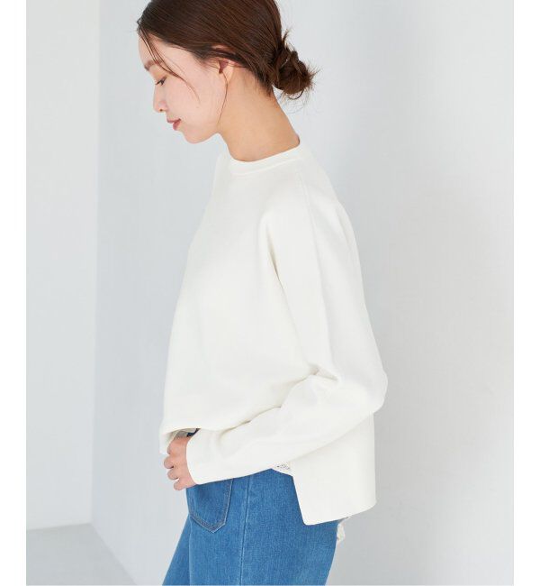 IENA「ファインコットンスムースプルオーバー」|ニット・セーター|