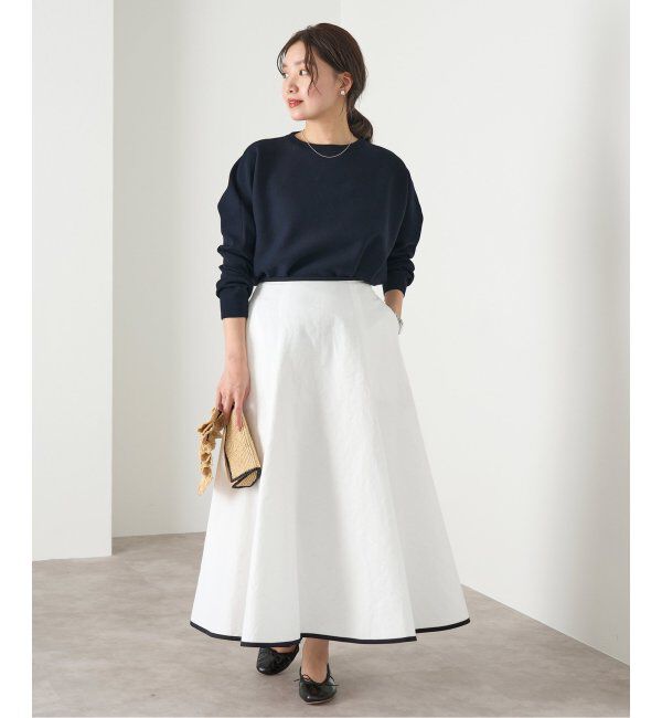 IENA「ファインコットンスムースプルオーバー」|ニット・セーター|