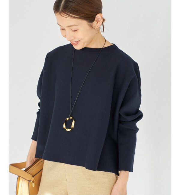 IENA「ファインコットンスムースプルオーバー」|ニット・セーター|