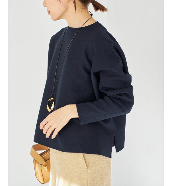 IENA「ファインコットンスムースプルオーバー」|ニット・セーター|