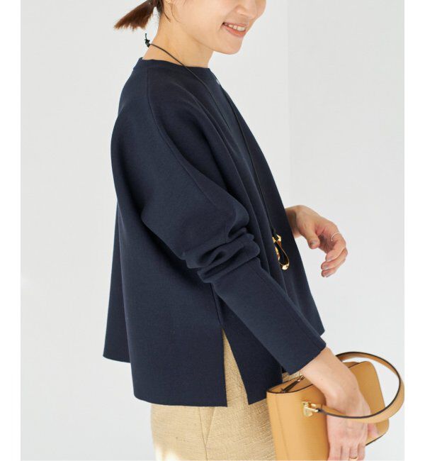 IENA「ファインコットンスムースプルオーバー」|ニット・セーター|