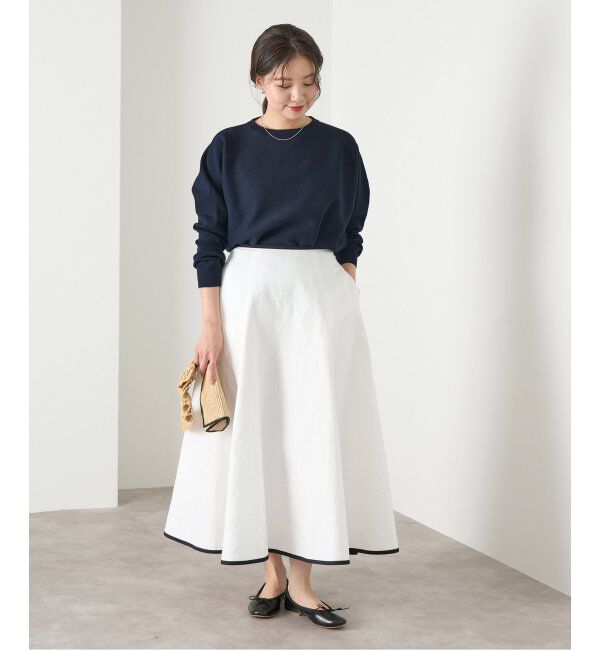 IENA「ファインコットンスムースプルオーバー」|ニット・セーター|