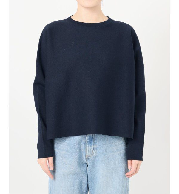 IENA「ファインコットンスムースプルオーバー」|ニット・セーター|