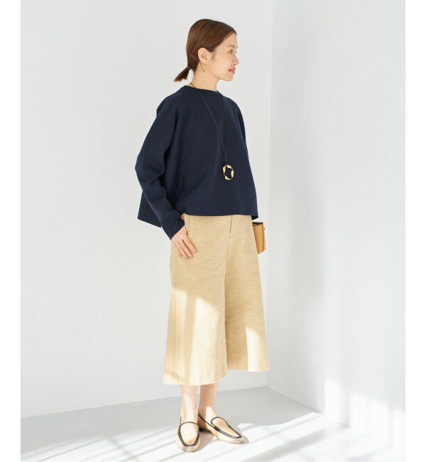 IENA「ファインコットンスムースプルオーバー」|ニット・セーター|