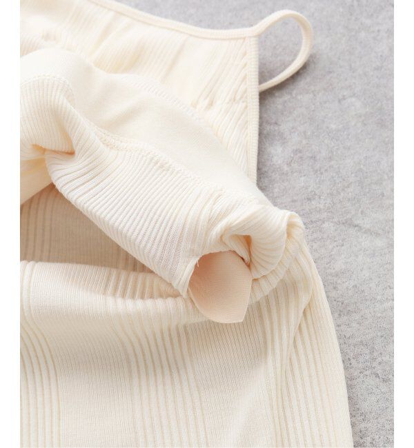 IENA「HAKUJI/ハクジ RANDOM RIB OPEN BACK CAMI キャミソール H232507」|キャミソール|