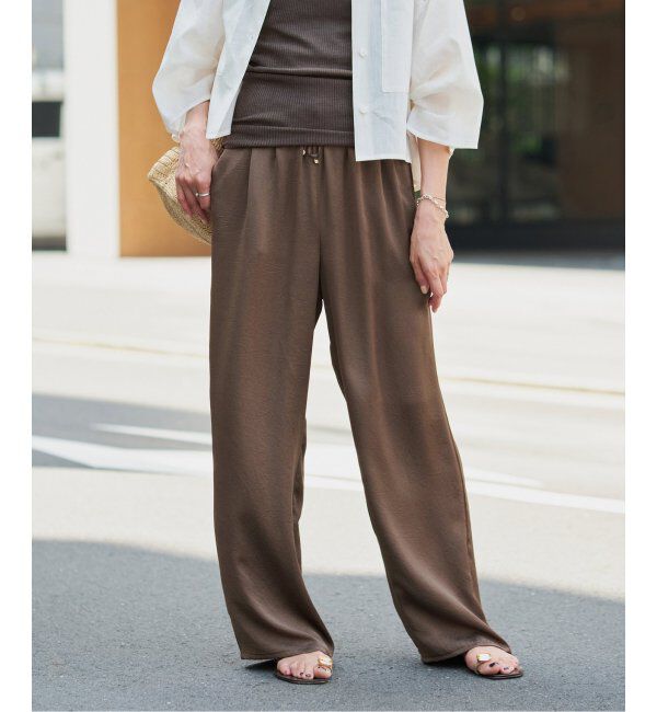 IENA「サテンリラックスパンツ」|その他|