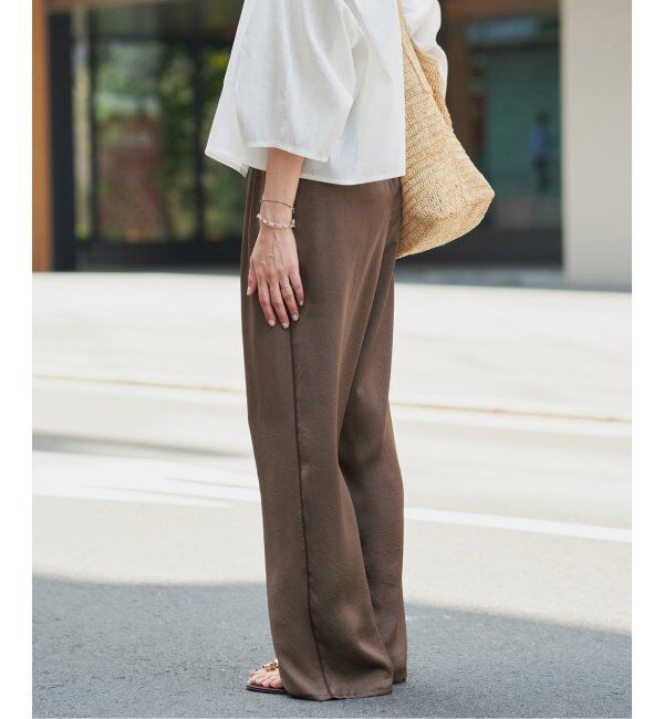 IENA「サテンリラックスパンツ」|その他|