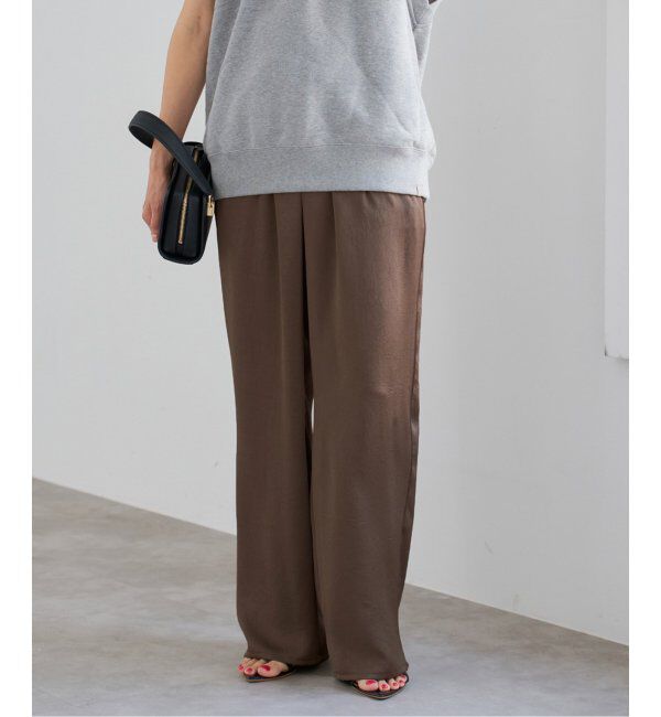 IENA「サテンリラックスパンツ」|その他|