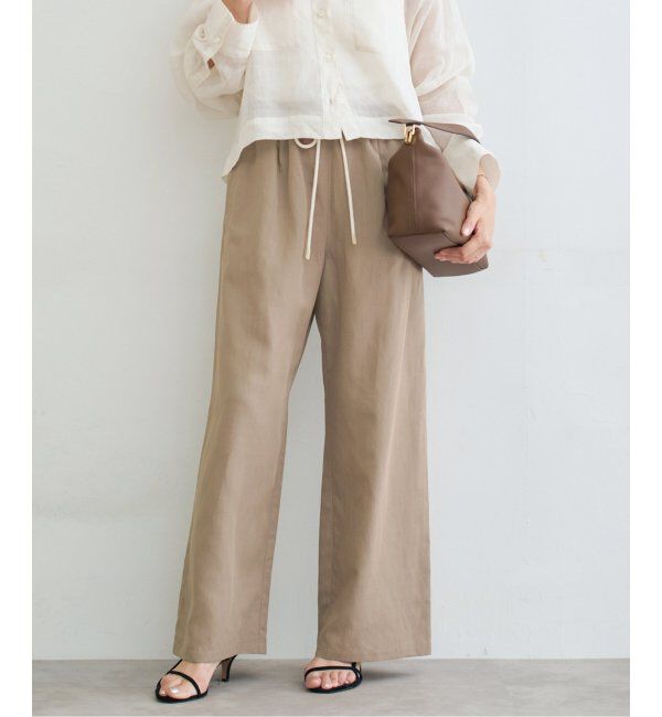 IENA「リネン混イージーパンツ」|その他|