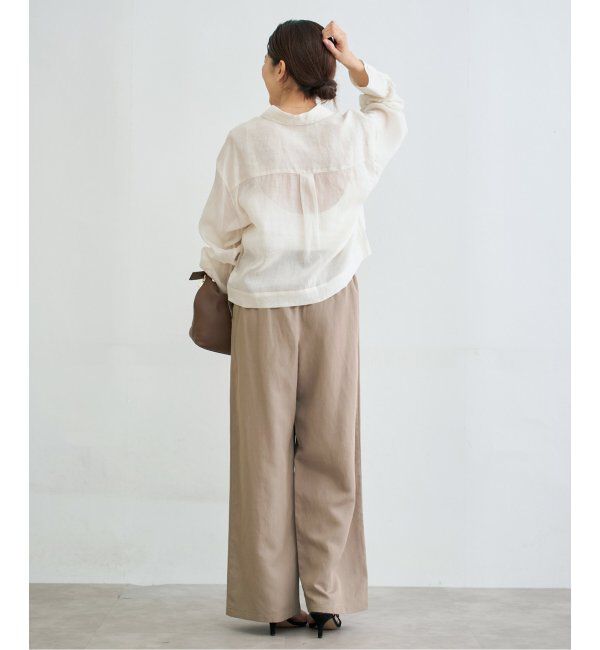 IENA「リネン混イージーパンツ」|その他|