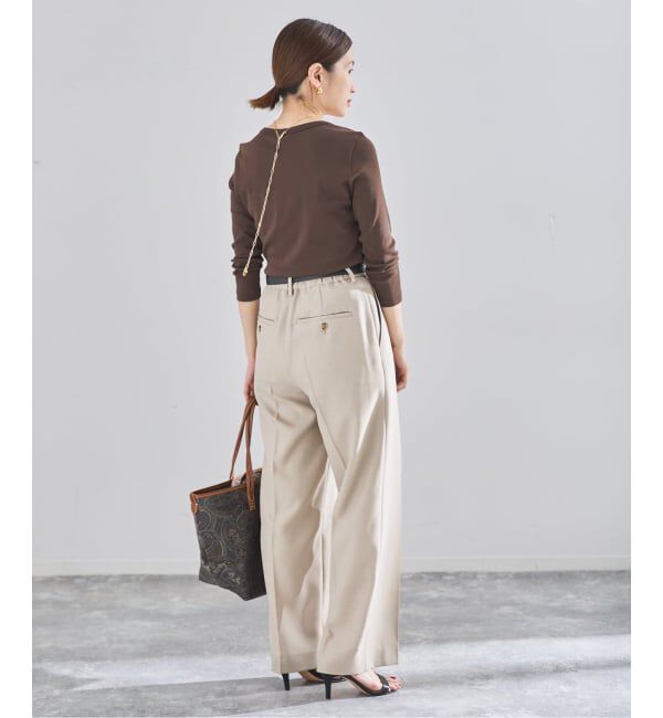 IENA「《予約》オーガニックフライス7分袖プルオーバー」|Tシャツ・カットソー|