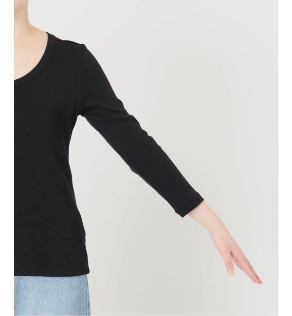 IENA「《予約》オーガニックフライス7分袖プルオーバー」|Tシャツ・カットソー|