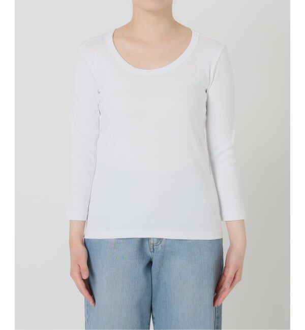 IENA「《予約》オーガニックフライス7分袖プルオーバー」|Tシャツ・カットソー|