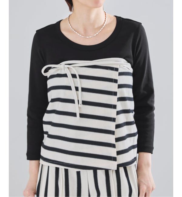 IENA「《予約》オーガニックフライス7分袖プルオーバー」|Tシャツ・カットソー|