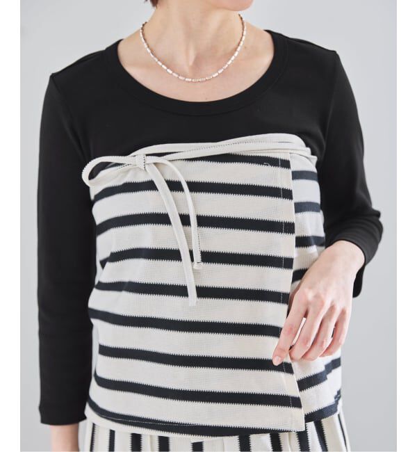 IENA「《予約》オーガニックフライス7分袖プルオーバー」|Tシャツ・カットソー|