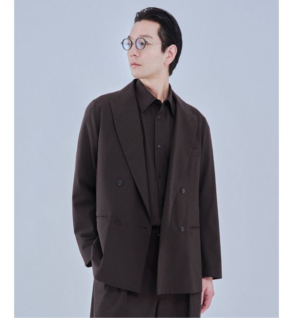 EDIFICE「2WAY トロピカル ウール ジャケット」|テーラードジャケット|ブラウン