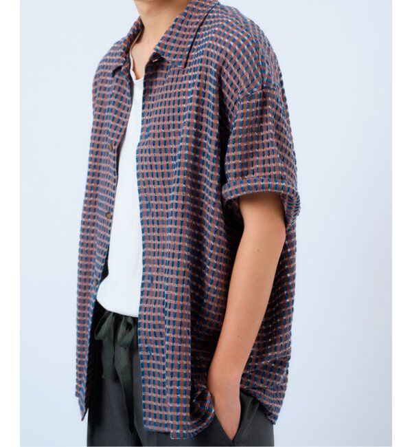 JOURNAL STANDARD relume「チェック シアー ドビー 半袖 シャツ」|シャツ・ブラウス|