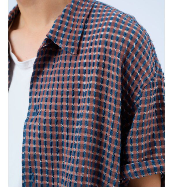 JOURNAL STANDARD relume「チェック シアー ドビー 半袖 シャツ」|シャツ・ブラウス|