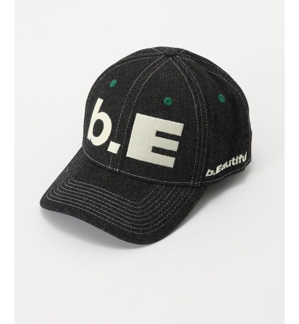 Oriens JOURNAL STANDARD「【b.Eautiful/ビューティフル】b.E Hat（BLACK DENIM/）」|キャップ・キャスケット|ブラック