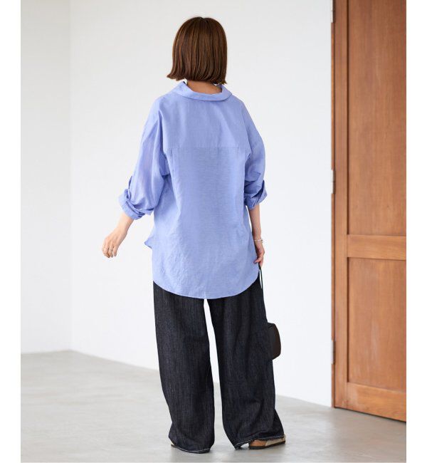 FRAMeWORK「コットンリネンオーバーシャツ」|シャツ・ブラウス|