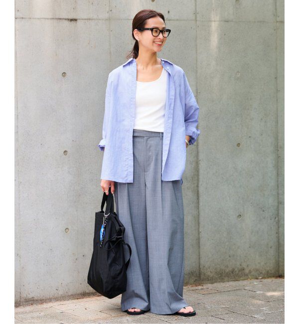 FRAMeWORK「コットンリネンオーバーシャツ」|シャツ・ブラウス|