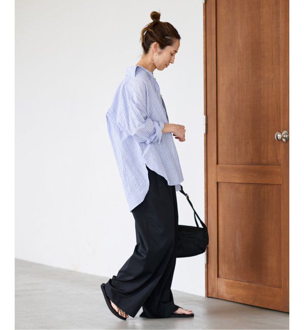 FRAMeWORK「コットンリネンオーバーシャツ」|シャツ・ブラウス|