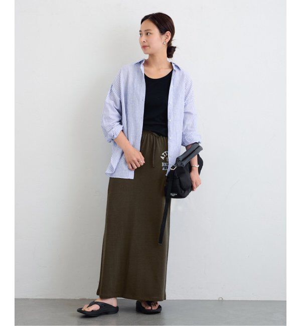 FRAMeWORK「コットンリネンオーバーシャツ」|シャツ・ブラウス|