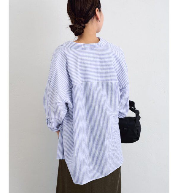 FRAMeWORK「コットンリネンオーバーシャツ」|シャツ・ブラウス|
