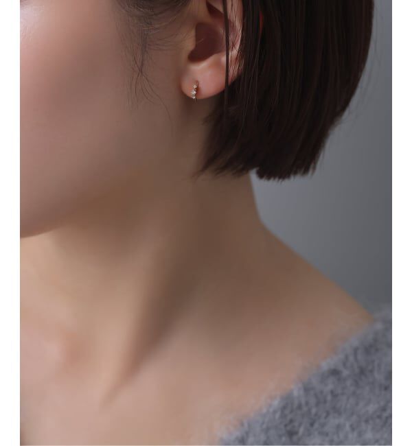 Lilas by Spick&Span「レイディアルダイヤピアス K10（両耳）」|ピアス|