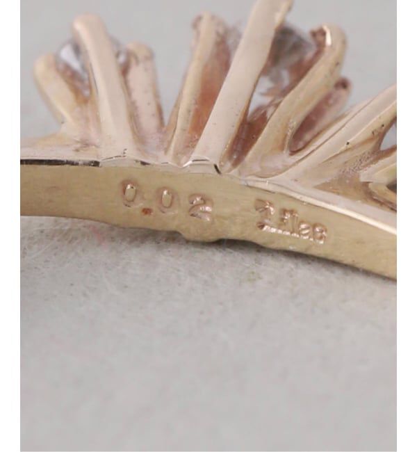 Lilas by Spick&Span「レイディアルダイヤピアス K10（両耳）」|ピアス|