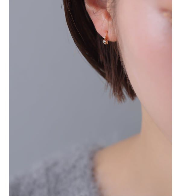 Lilas by Spick&Span「レイディアルダイヤピアス K10（両耳）」|ピアス|