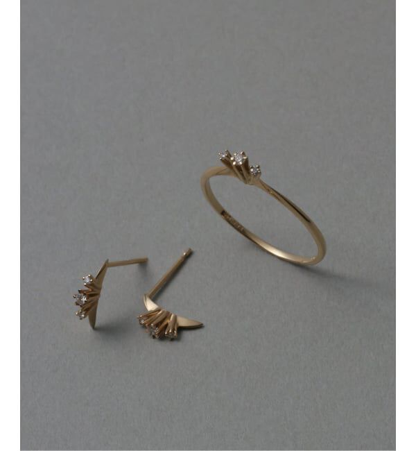 Lilas by Spick&Span「レイディアルダイヤピアス K10（両耳）」|ピアス|