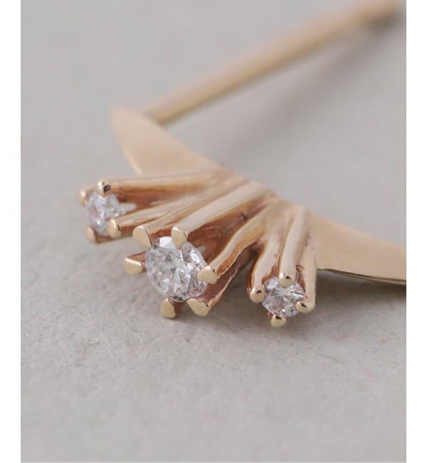 Lilas by Spick&Span「レイディアルダイヤピアス K10（両耳）」|ピアス|