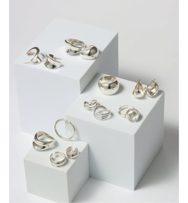 Spick and Span「【SAMH by LILAS】ワイド平甲丸ピアス SV（両耳）」|ピアス|