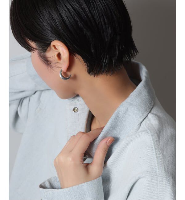 Spick and Span「【SAMH by LILAS】ワイド平甲丸ピアス SV（両耳）」|ピアス|