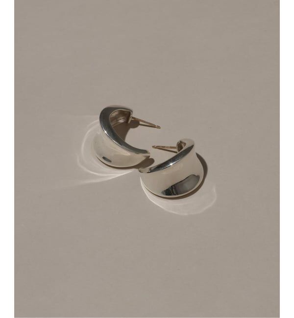 Spick and Span「【SAMH by LILAS】ワイド平甲丸ピアス SV（両耳）」|ピアス|