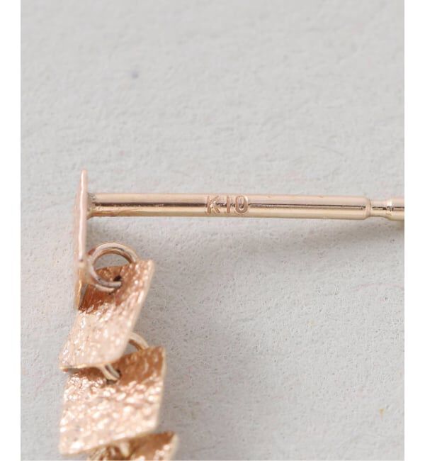 Lilas by Spick&Span「《WEB限定予約》スクエアラインピアス K10（両耳）」|ピアス|