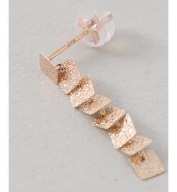 Lilas by Spick&Span「《WEB限定予約》スクエアラインピアス K10（両耳）」|ピアス|