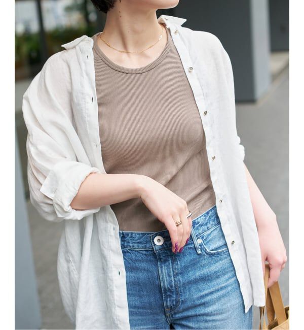 Spick and Span「《予約》カップ付きT/Cアメスリタンク」|タンクトップ|