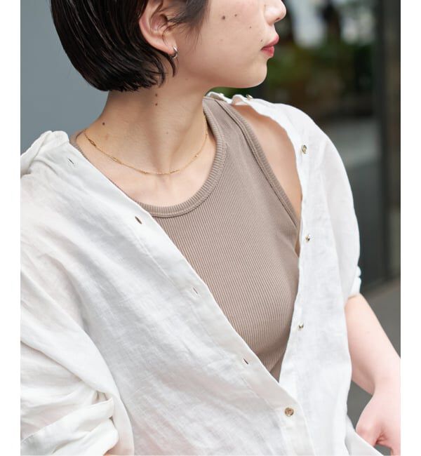 Spick and Span「《予約》カップ付きT/Cアメスリタンク」|タンクトップ|