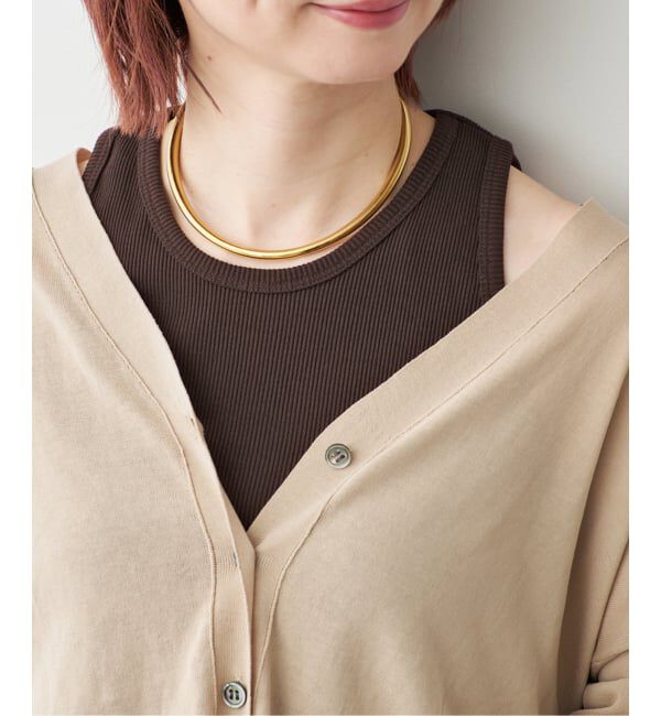 Spick and Span「《予約》カップ付きT/Cアメスリタンク」|タンクトップ|ブラウン