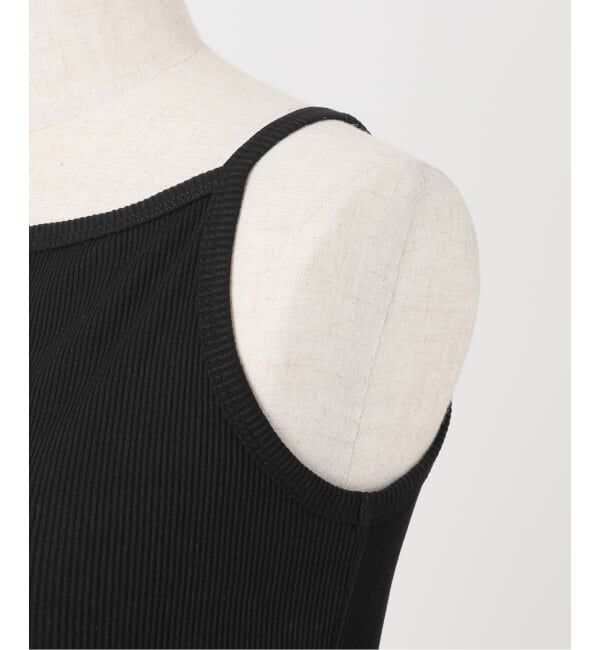 Spick and Span「《予約》カップ付きT/Cボートネックキャミ」|キャミソール|