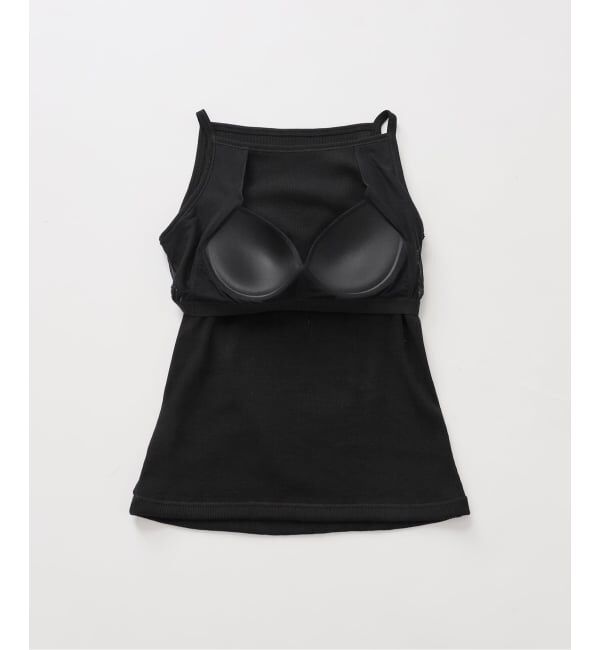 Spick and Span「《予約》カップ付きT/Cボートネックキャミ」|キャミソール|