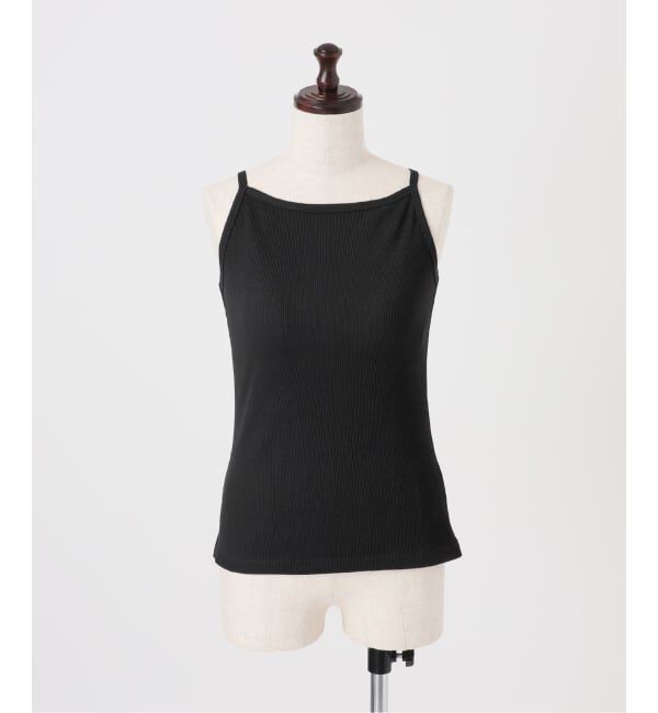 Spick and Span「《予約》カップ付きT/Cボートネックキャミ」|キャミソール|