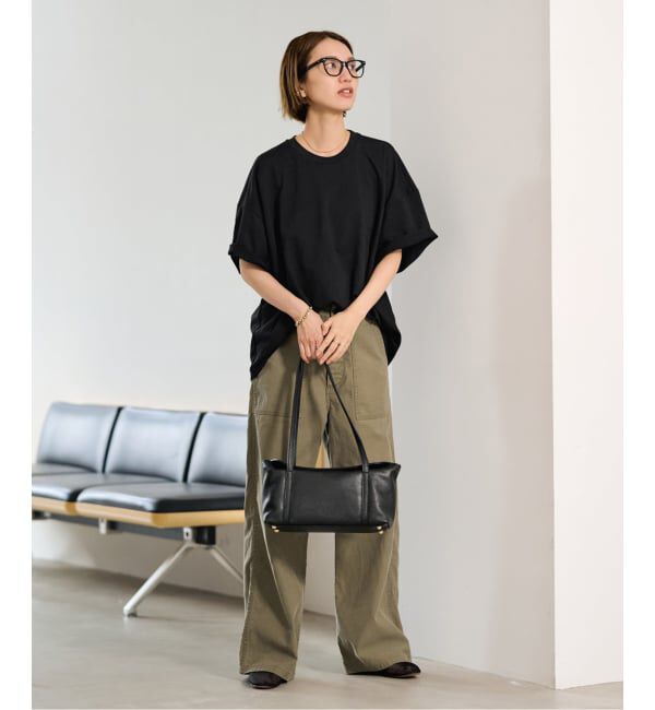 FRAMeWORK「≪予約≫コンパクトインレーニュアンスTシャツ（ベージュ）」|Tシャツ・カットソー|