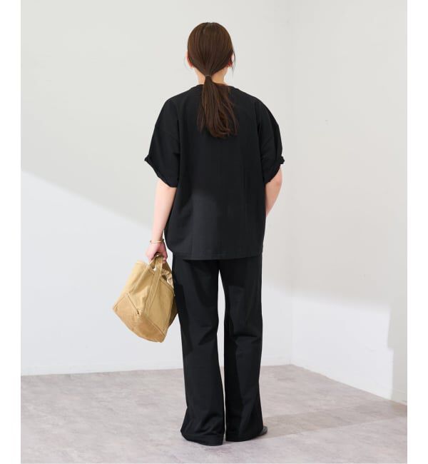 FRAMeWORK「≪予約≫コンパクトインレーニュアンスTシャツ（ベージュ）」|Tシャツ・カットソー|