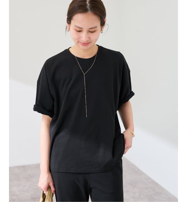 FRAMeWORK「≪予約≫コンパクトインレーニュアンスTシャツ（ベージュ）」|Tシャツ・カットソー|