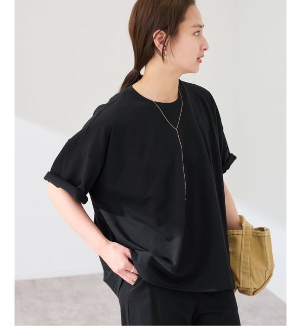 FRAMeWORK「≪予約≫コンパクトインレーニュアンスTシャツ（ベージュ）」|Tシャツ・カットソー|