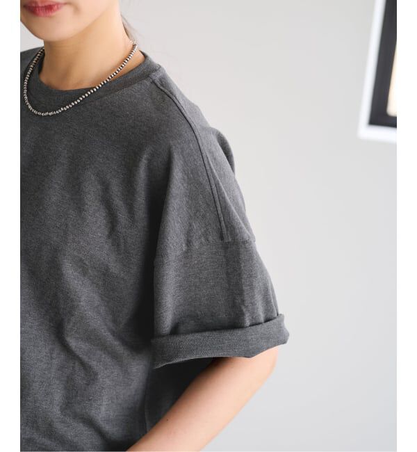 FRAMeWORK「≪予約≫コンパクトインレーニュアンスTシャツ（ベージュ）」|Tシャツ・カットソー|