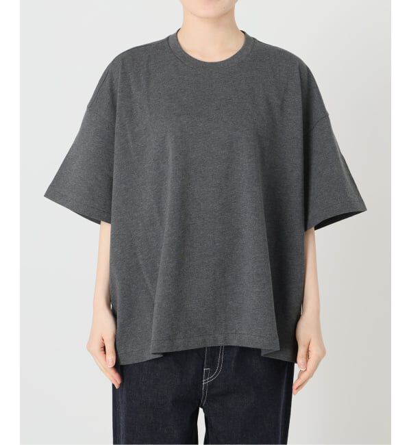 FRAMeWORK「≪予約≫コンパクトインレーニュアンスTシャツ（ベージュ）」|Tシャツ・カットソー|